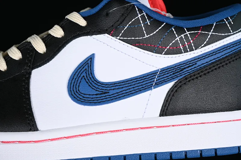 All categories Air Jordan Jordan series basketball shoes Air Jordan 1 Low G version pure original Air Jordan 1 Low SE AJ1 Joe 1 blue and black sashimi embroidery style low-top cultural casual sneakers FV3622-141